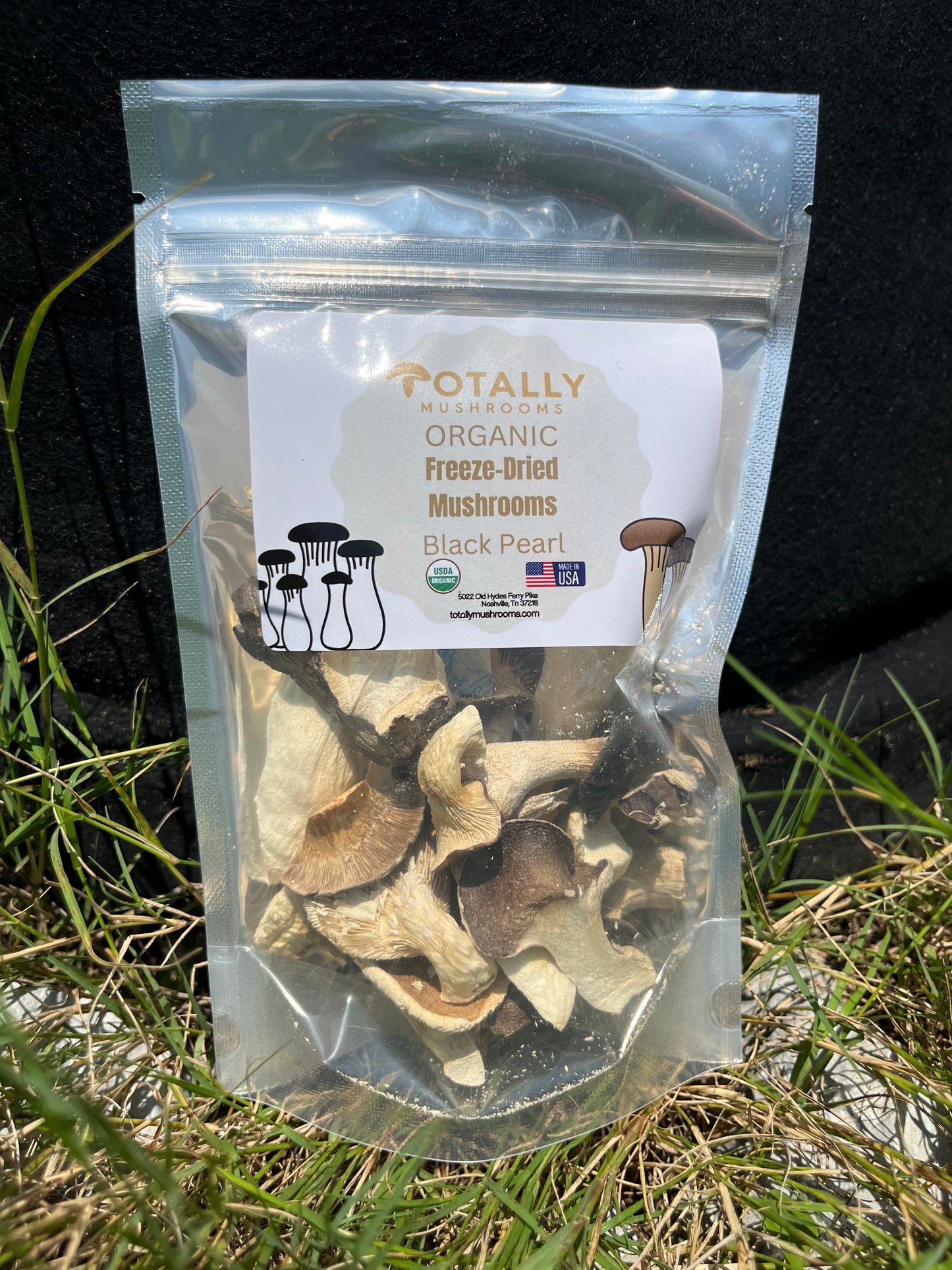 1/2 ounce Organic Freeze Dried Mushrooms - Black Pearl